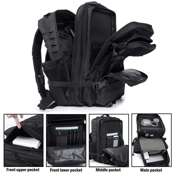 Large Black Gym Backpack
