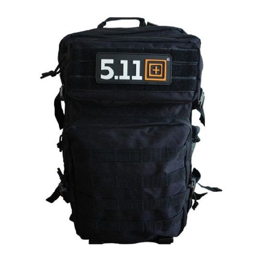 45 Litre Capacity Waterproof Custom Molle Crossfit Backpack with 6 changeable badges (Black)