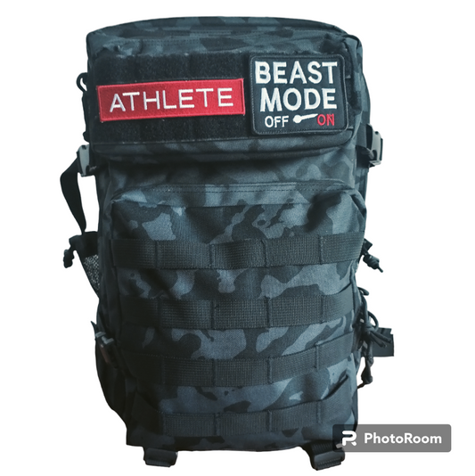 45 Litre Capacity Waterproof Custom Molle Athletes Backpack (CP black)