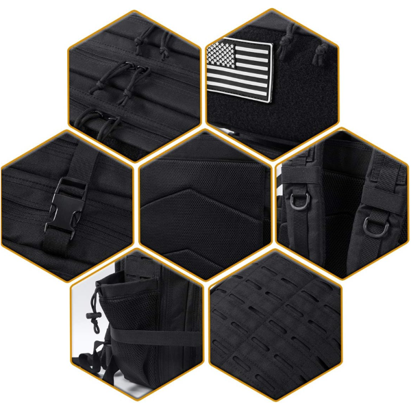 Large Black Gym Backpack