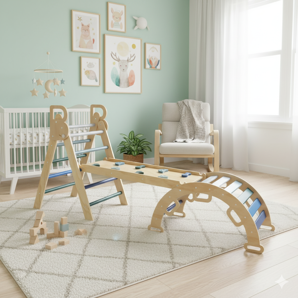 Modular climbing set for toddlers