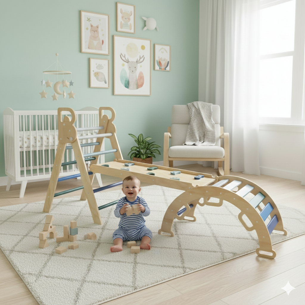 Modular climbing set for toddlers