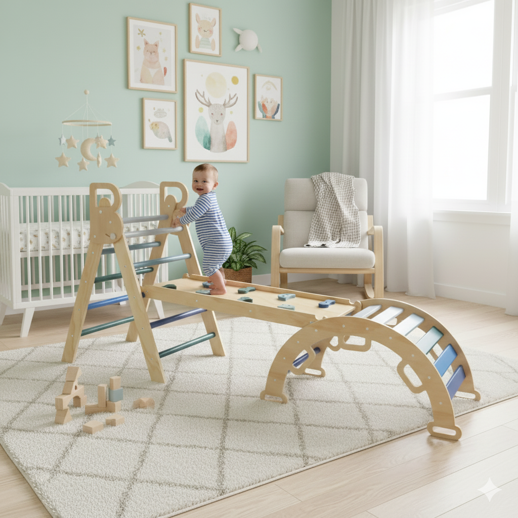 Modular climbing set for toddlers